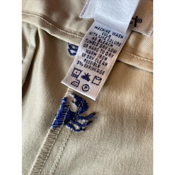 Lilly Pulitzer 12 Embroidered Crab Khaki Chino Pants Preppy Coastal Classic Crop - Picture 12 of 15